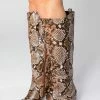 Malone Snake Skin Boots - Brown -US Skirt Sales Store 2Q6A5994