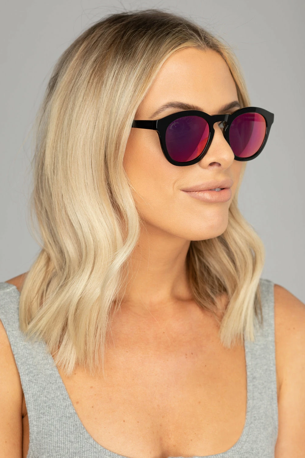 BuddyLove Val Acetate Framed Sunglasses - Pink 11 BuddyLove Val Acetate Framed Sunglasses - Pink - Image 9