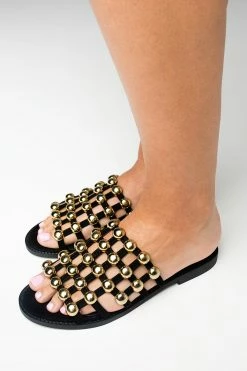 Star Abbey Sandal - Black