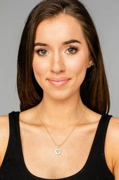 Crystal Initial Necklace