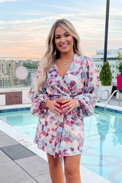 BuddyLove Adeline Sequin Wrap Dress - Mardi Gras -US Skirt Sales Store AdelineMardiGrass