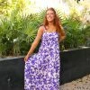 BuddyLove Arlene Tie-Shoulder Maxi Dress - Purple Floral -US Skirt Sales Store ArlenePurpleFlower2 85724ac2 fbb1 414d b559 8ea8aaf4edb8