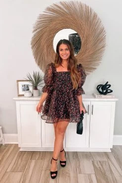 BuddyLove Betsy Puff Sleeve Babydoll Dress - Floral Fantasy -US Skirt Sales Store Aubrey.alley 2d7b44bd ab71 4c69 b9d1 71a4f901750b