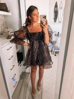 BuddyLove Betsy Puff Sleeve Babydoll Dress - Floral Fantasy -US Skirt Sales Store Aubrey.alley e00f628c 4be2 4bc4 bb96 e3858c81a17b