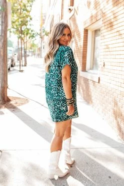 BuddyLove Baker V-Neck Shift Dress - Lagoon 13 BuddyLove Baker V-Neck Shift Dress - Lagoon -US Skirt Sales Store BakerLagoon 14