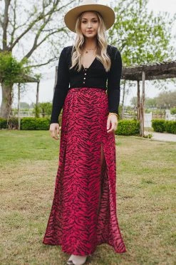 BuddyLove Bridget Maxi Skirt - Tigers Blood