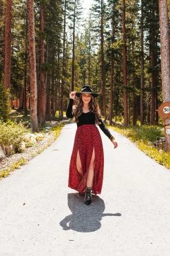 BuddyLove Bridget Maxi Skirt - Tigers Blood -US Skirt Sales Store BridgetTigersBlood4copy