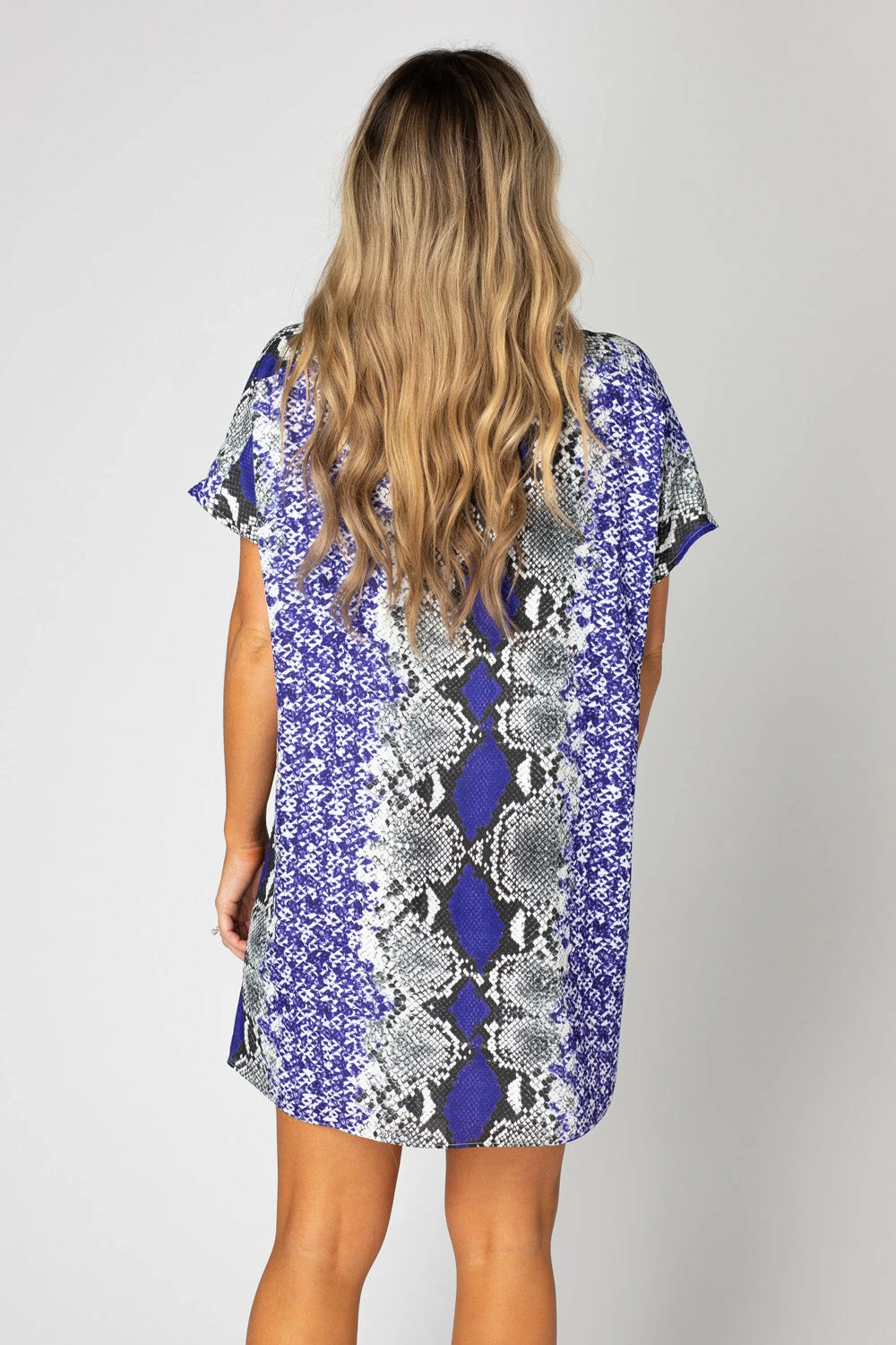 BuddyLove Baker V-Neck Shift Dress - Purple Boa 6 BuddyLove Baker V-Neck Shift Dress - Purple Boa - Image 4