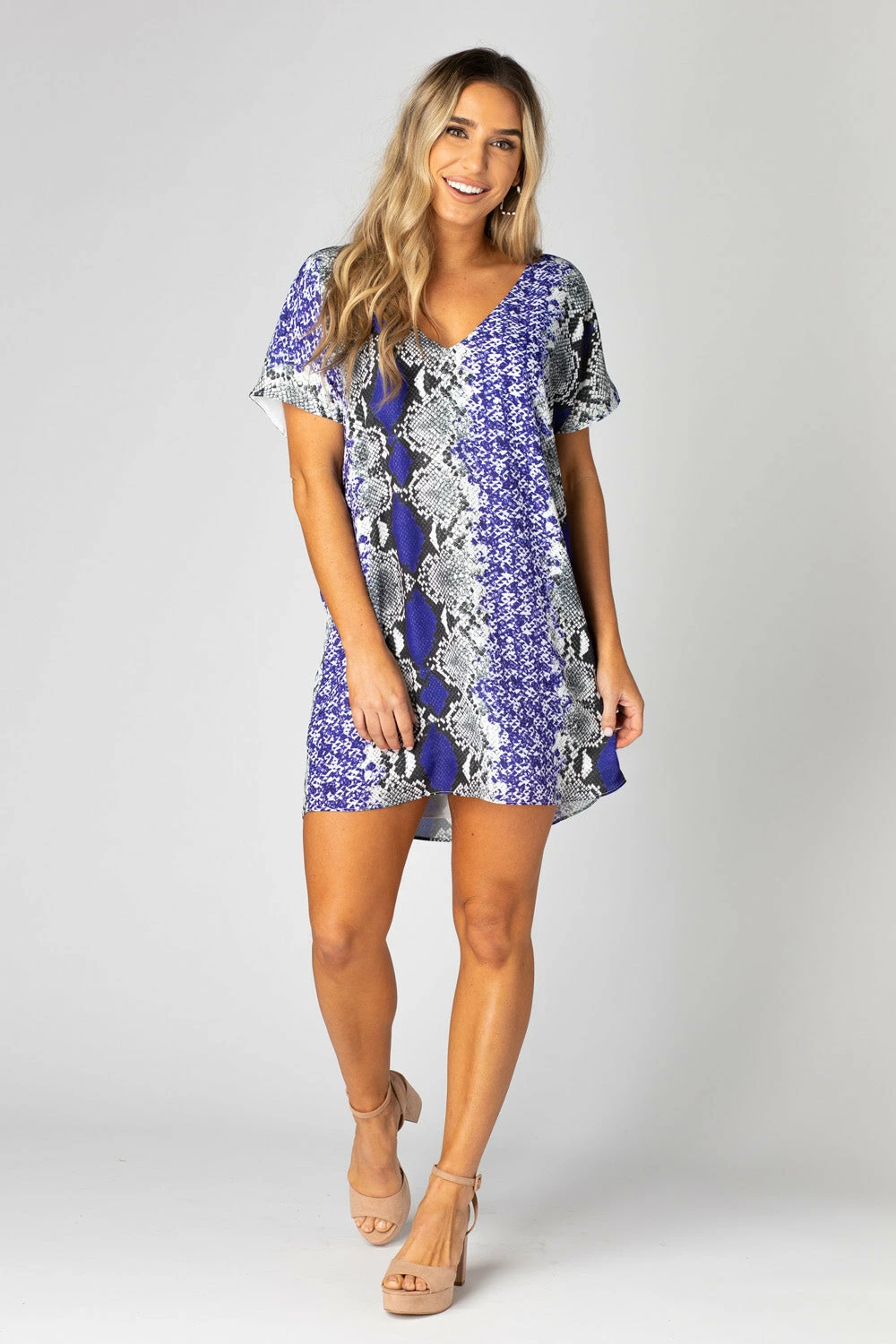 BuddyLove Baker V-Neck Shift Dress - Purple Boa 7 BuddyLove Baker V-Neck Shift Dress - Purple Boa - Image 5