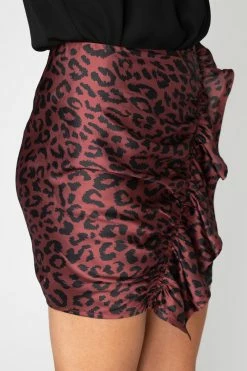 BuddyLove Hope Color Block Mini Skirt - Merlot Cat 12 BuddyLove Hope Color Block Mini Skirt - Merlot Cat -US Skirt Sales Store CG3518HopeMerlotCatSide