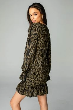 BuddyLove Alicia V-Neck Dress - Bearcat -US Skirt Sales Store CG3771AliciaBearcatSide