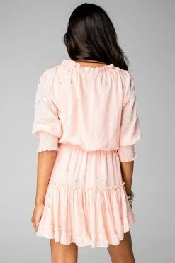 BuddyLove Bronx Elastic Waist Mini Dress - Ballet Slipper -US Skirt Sales Store CG3848BronxBalletSlipperBack