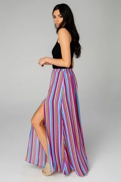 BuddyLove Lawrence High-Waisted Maxi Skirt - Twizzler -US Skirt Sales Store CG3950LawrenceTwizzlerSide