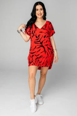 BuddyLove Baker V-Neck Shift Dress - Raider 11 BuddyLove Baker V-Neck Shift Dress - Raider -US Skirt Sales Store CG4062BakerRaiderFrontFull
