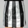 BuddyLove Janelle Vegan Leather Skirt - Black/Silver -US Skirt Sales Store CG4083JanelleBlack SilverFront