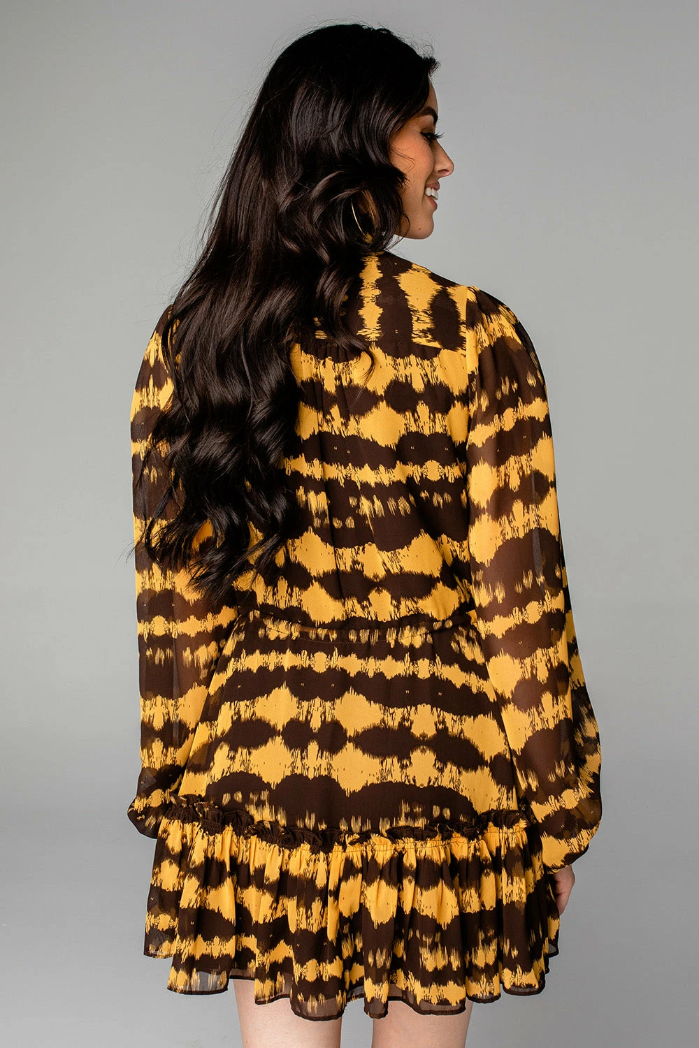 BuddyLove Grace Long Sleeve Short Dress - Radioactive 6 BuddyLove Grace Long Sleeve Short Dress - Radioactive - Image 4