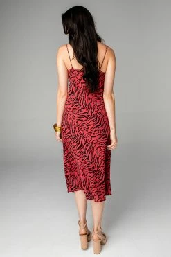 BuddyLove Tiff Midi Slip Dress - Tigers Blood -US Skirt Sales Store CG4213TiffTigersBloodBack