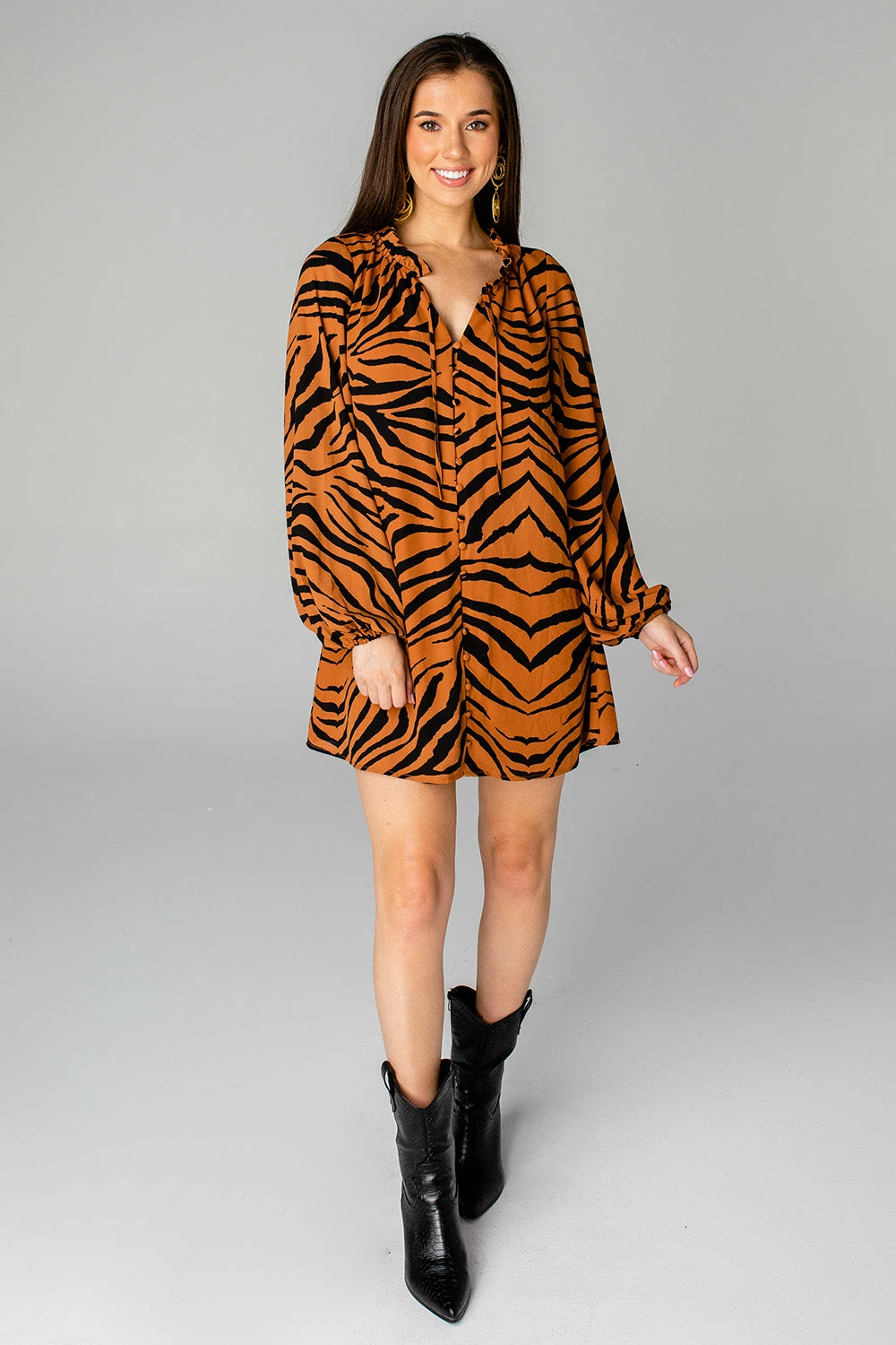 BuddyLove Leah Button Up Short Dress - Mowgli 6 BuddyLove Leah Button Up Short Dress - Mowgli - Image 5