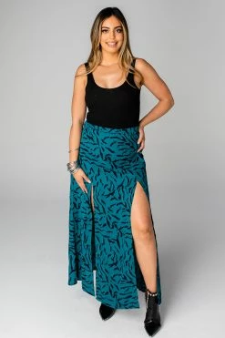 BuddyLove Bridget Maxi Skirt - Juniper -US Skirt Sales Store CG4243BrdgetJuniperFrontFull