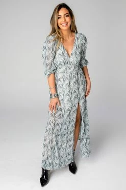 BuddyLove Mabel Maxi Dress - Crocodile -US Skirt Sales Store CG4255MabelCrocodileFront