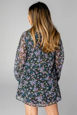 BuddyLove Leah Button Up Short Dress - Daisy 11 BuddyLove Leah Button Up Short Dress - Daisy -US Skirt Sales Store CG4256LeahDaisyBack