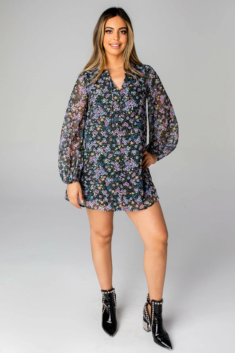 BuddyLove Leah Button Up Short Dress - Daisy 7 BuddyLove Leah Button Up Short Dress - Daisy - Image 5