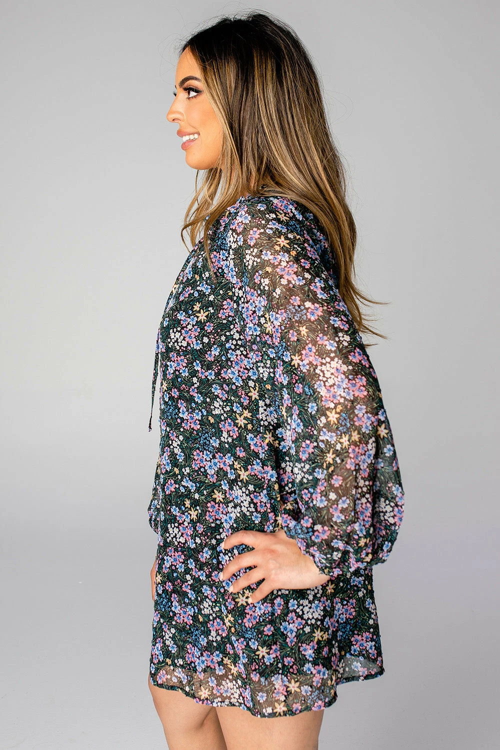 BuddyLove Leah Button Up Short Dress - Daisy 5 BuddyLove Leah Button Up Short Dress - Daisy - Image 3