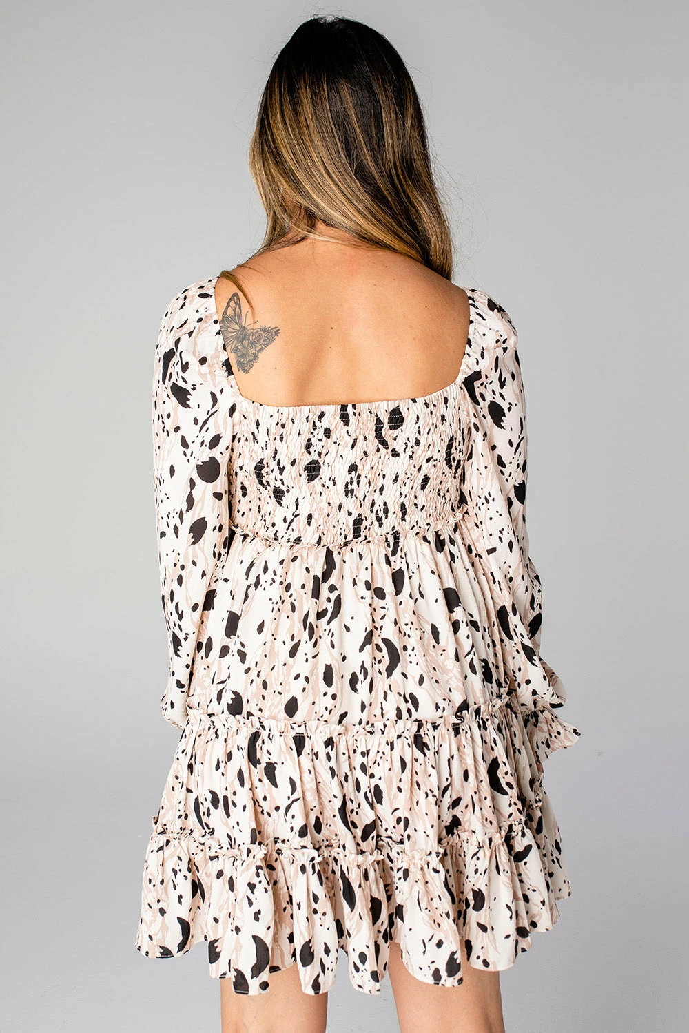 BuddyLove Doris Tiered Mini Dress - Madagascar 6 BuddyLove Doris Tiered Mini Dress - Madagascar - Image 4