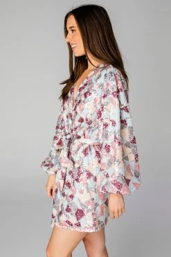 BuddyLove Adeline Sequin Wrap Dress - Mardi Gras -US Skirt Sales Store CG4377AdelineMardiGrasSide