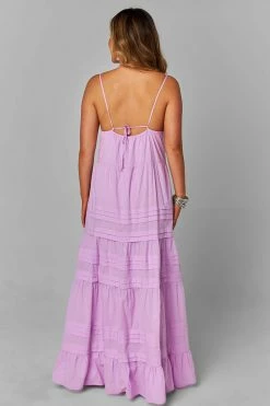 BuddyLove Jaxon Tiered Maxi Dress - Lavender -US Skirt Sales Store CG4437JaxonLavenderBack