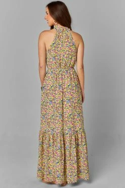 BuddyLove Pepper High Neck Maxi Dress - Marigold 15 BuddyLove Pepper High Neck Maxi Dress - Marigold -US Skirt Sales Store CG4480PepperMarigoldBack