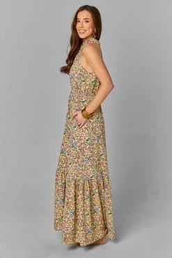 BuddyLove Pepper High Neck Maxi Dress - Marigold 14 BuddyLove Pepper High Neck Maxi Dress - Marigold -US Skirt Sales Store CG4480PepperMarigoldSide3