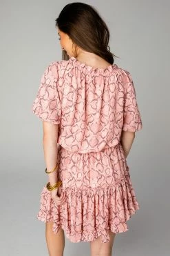 BuddyLove Ray Elastic Waist Mini Dress - Copperhead -US Skirt Sales Store CG4508RayCopperheadBack