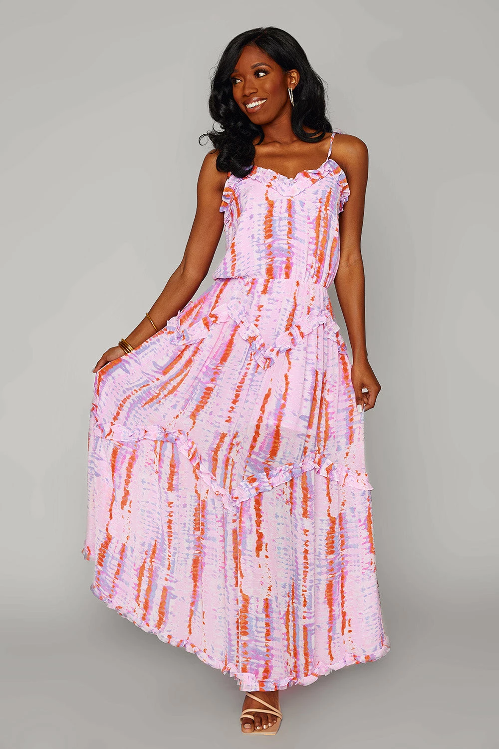 BuddyLove Rori Tie-Shoulder Maxi Dress - Jewel 5 BuddyLove Rori Tie-Shoulder Maxi Dress - Jewel - Image 3