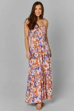 BuddyLove Kendra Tie Shoulder Maxi Dress - Hippie Hollow 10 BuddyLove Kendra Tie Shoulder Maxi Dress - Hippie Hollow -US Skirt Sales Store CG4542KendraHippieHollowFrontFront3