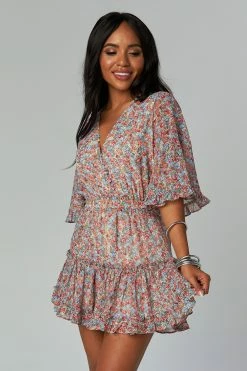 BuddyLove Pollyanna Elastic Waist Mini Dress - Field 11 BuddyLove Pollyanna Elastic Waist Mini Dress - Field -US Skirt Sales Store CG4554PollyannaFieldFront