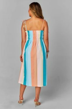 BuddyLove Lexi Tie Shoulder Midi Dress - Desert -US Skirt Sales Store CG4570LexiDesertBack