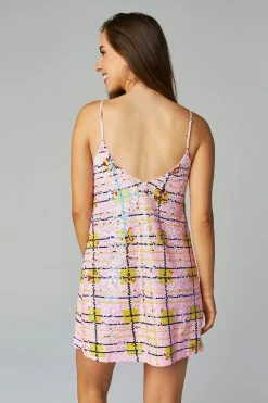 BuddyLove Cleo Sequin Party Dress - Bubble Gum -US Skirt Sales Store CG4589CleoBubbleGumBack