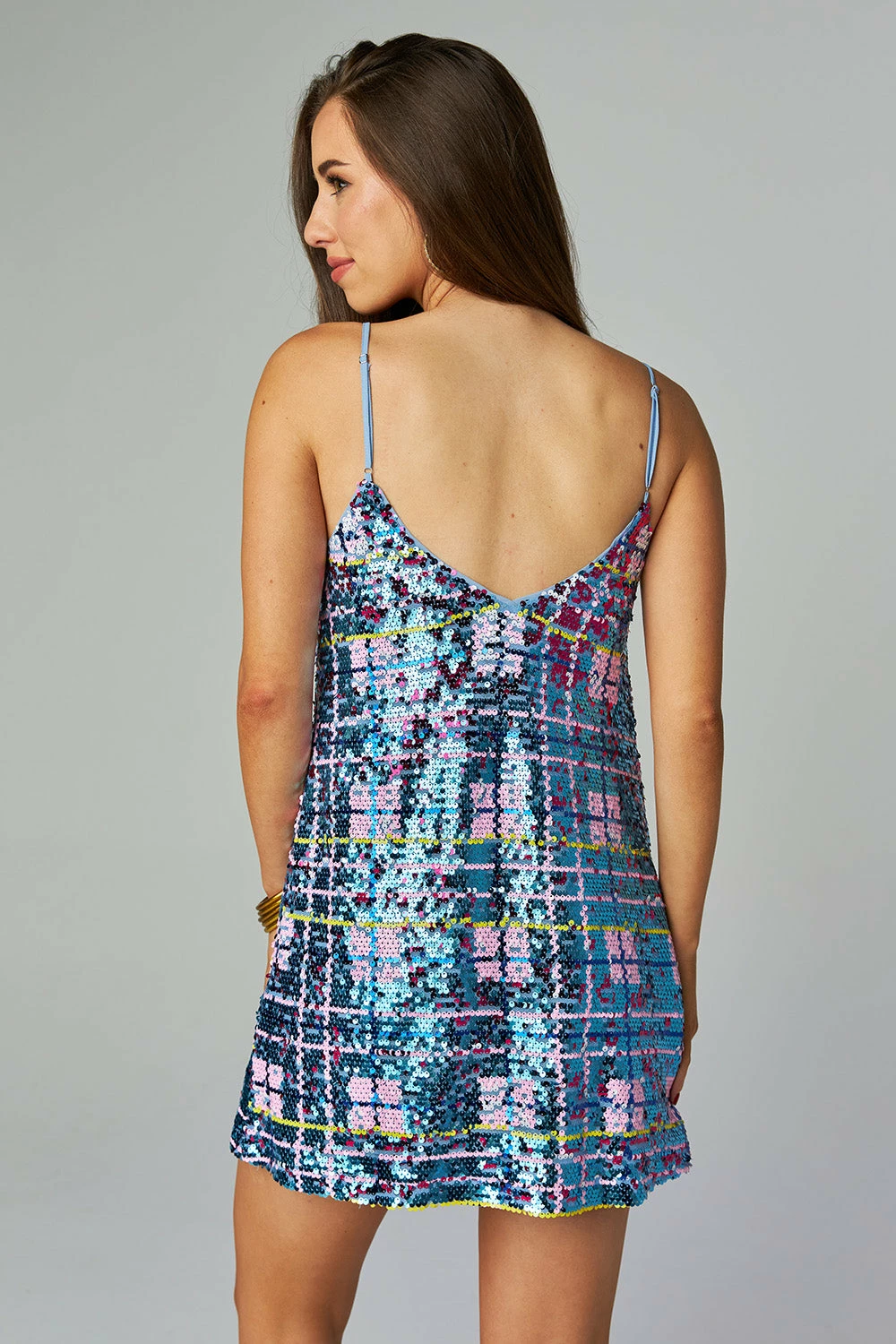 BuddyLove Cleo Sequin Party Dress - Seaglass 7 BuddyLove Cleo Sequin Party Dress - Seaglass - Image 5