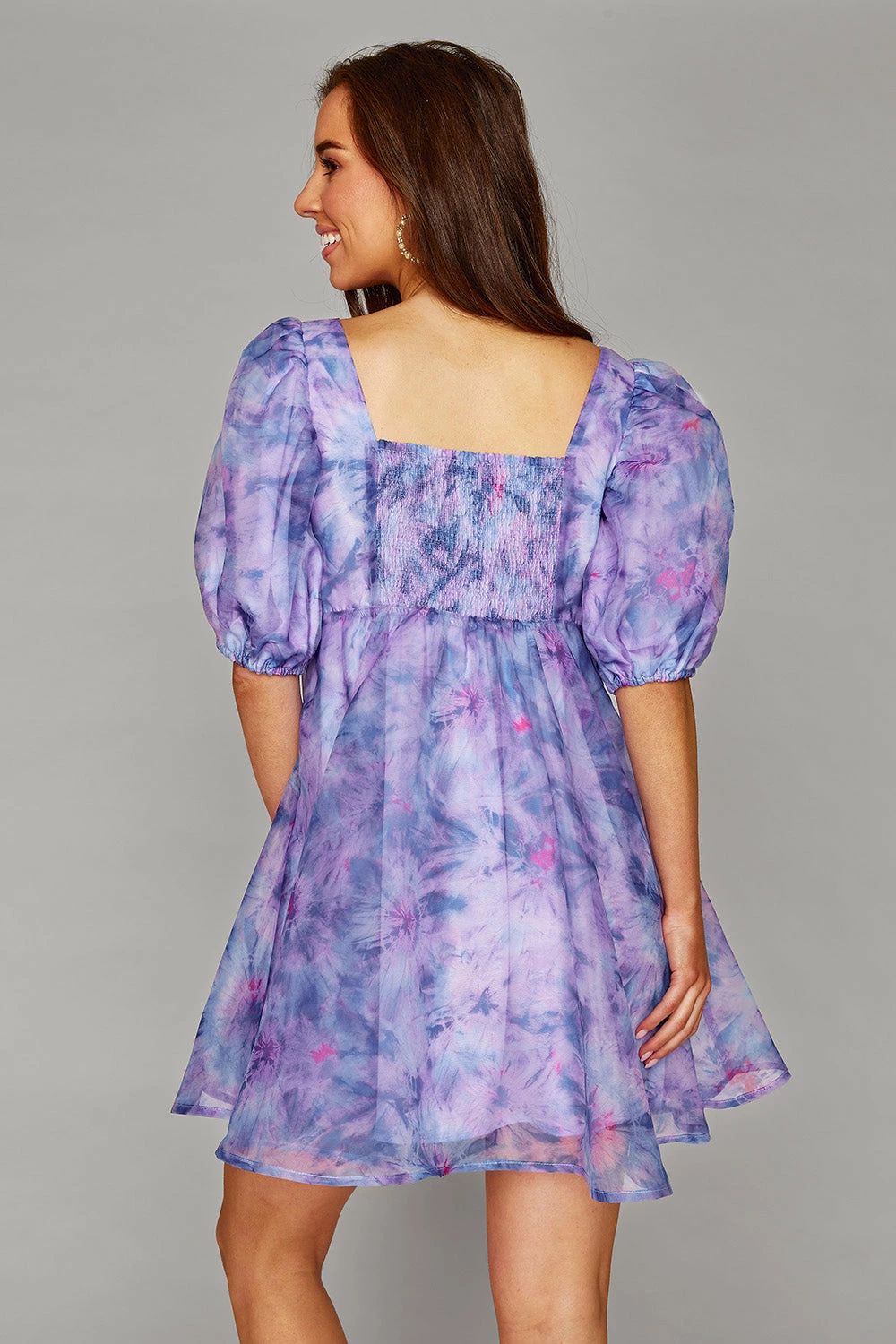 BuddyLove Lyla Puff Sleeve Baby Doll Dress - Ripple 7 BuddyLove Lyla Puff Sleeve Baby Doll Dress - Ripple - Image 5