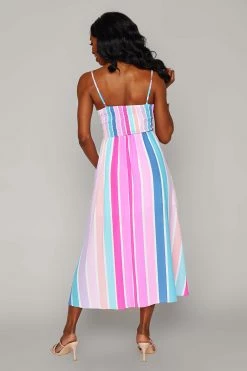 BuddyLove Skye Tie-Front Midi Dress - Pinata -US Skirt Sales Store CG4621SkyePinataBack