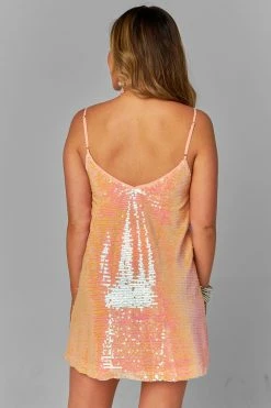 BuddyLove Cleo Sequin Party Dress - Champagne -US Skirt Sales Store CG4657CleoChampagneBack