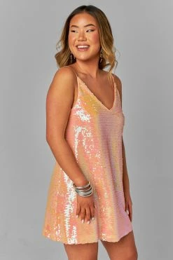 BuddyLove Cleo Sequin Party Dress - Champagne -US Skirt Sales Store CG4657CleoChampagneSide