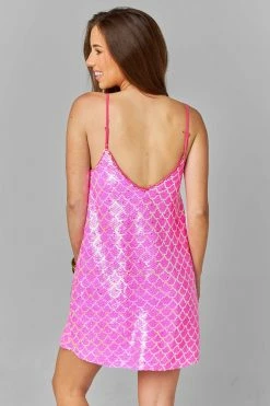 BuddyLove Cleo Sequin Party Dress - Mermaid -US Skirt Sales Store CG4657CleoMermaidBack