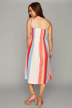 BuddyLove Lexi Tie-Shoulder Midi Dress - Cayman Islands -US Skirt Sales Store CG4669LexiCaymanIslandsBAck