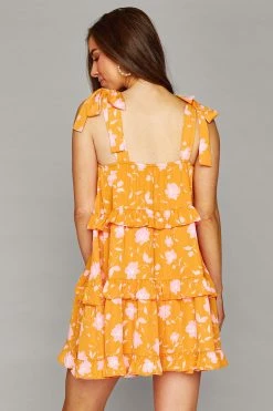 BuddyLove Kaia Tie-Shoulder Mini Dress - Pushpop 12 BuddyLove Kaia Tie-Shoulder Mini Dress - Pushpop -US Skirt Sales Store CG4671KaiaPushpopBack