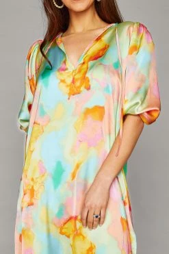 BuddyLove Pamela Caftan Maxi Dress - Sunny Day -US Skirt Sales Store CG4682PamelaSunnyDayCloseFront