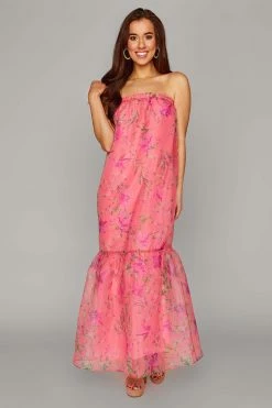 BuddyLove Dayton Strapless Maxi Dress - Daylily -US Skirt Sales Store CG4685DaytonDaylilyFront3