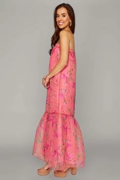 BuddyLove Dayton Strapless Maxi Dress - Daylily -US Skirt Sales Store CG4685DaytonDaylilySide