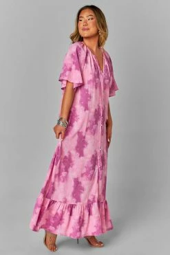 BuddyLove Tula Caftan Maxi Dress - Fluffy -US Skirt Sales Store CG4720TulaFluffyBAck
